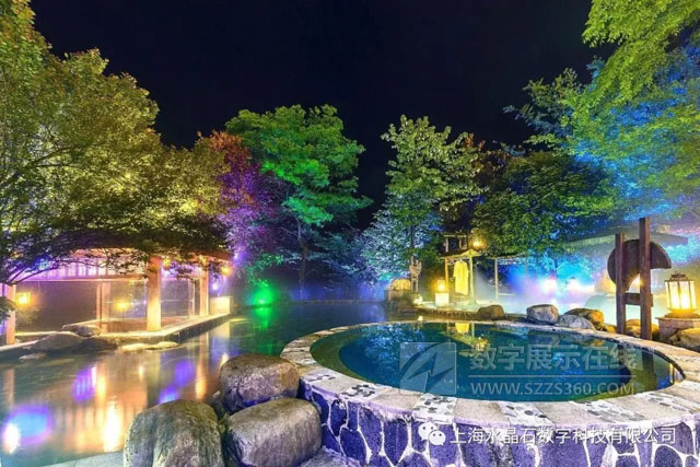 上海水晶石出品|峨眉七里坪溫泉投影秀